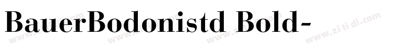 BauerBodonistd Bold字体转换
